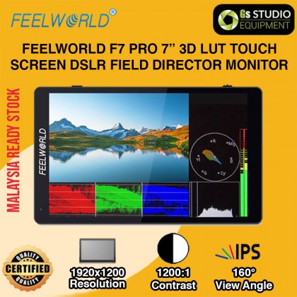 FEELWORLD F7 PRO 7 Inch 3D LUT Touch Screen DSLR Camera Field Director AC Monitor F970 External Power